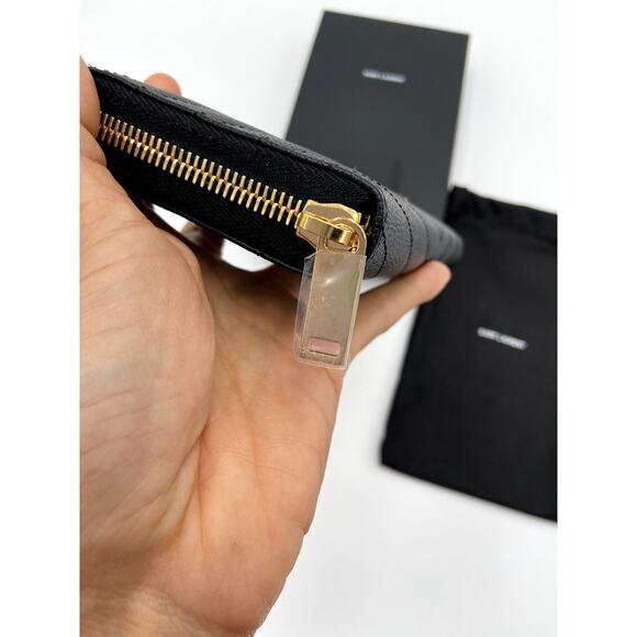 YSL Monogram Large Continental Zip Wallet in Grained Leather - Picture 5 of 10